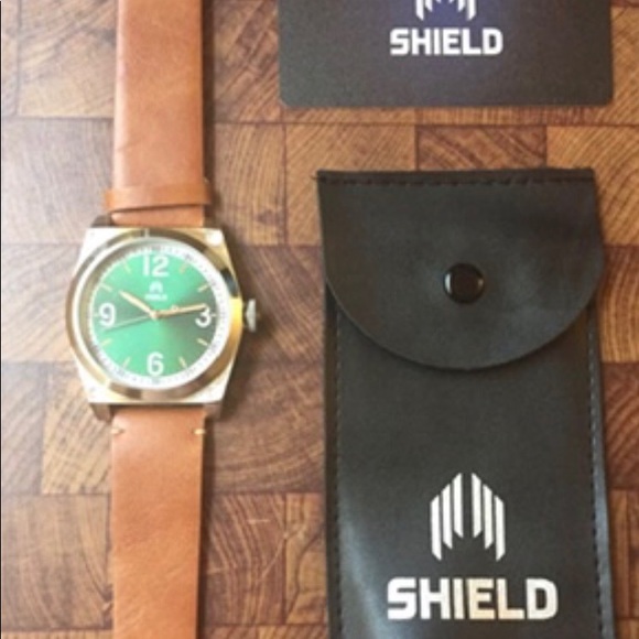 Shield Cavern Strap Mens Watch - Picture 2 of 4